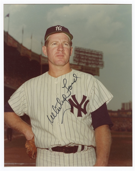 Whitey Ford Signed Photograph