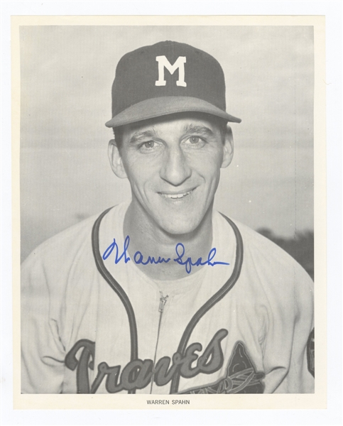 Warren Spahn Signed Photograph