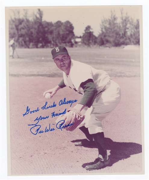 "Pee Wee" Reese Signed and Inscribed Photograph