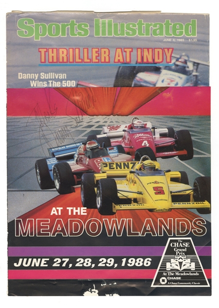 Danny Sullivan Signed 1986 Chase Grand Prix Advertisement Cutout