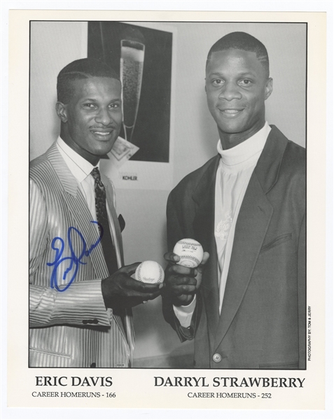 Eric Davis Signed Photograph