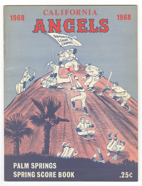 1968 California Angels Spring Score Book