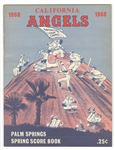 1968 California Angels Spring Score Book