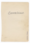 Connie Mack Signed Autograph Page