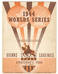 1944 World Series Souvenir Program