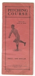 1914 Walter Johnson Pitching Course Booklet With Christy Mathewson