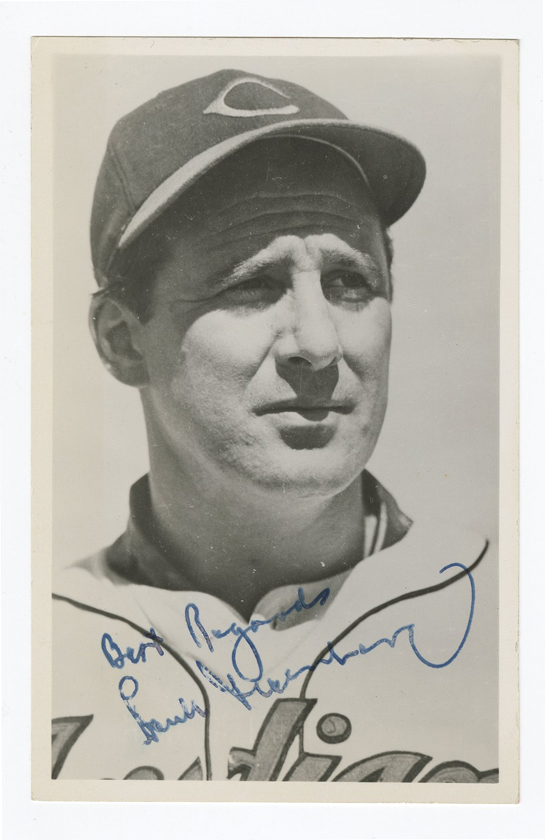 Lot Detail Hank Greenberg Signed Photo Postcard