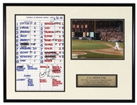 An Original Lineup Card from 6/30/1994 The Baltimore Orioles VS The Cleveland Indians Signed By Cal Ripken Jr.