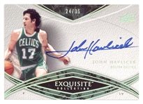 John Havlicek Exquisite Collection Auto-JH Autographed Card (#24/35)