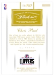 Chris Paul Flawless Panini PI-PC Autographed Card (#25/25)