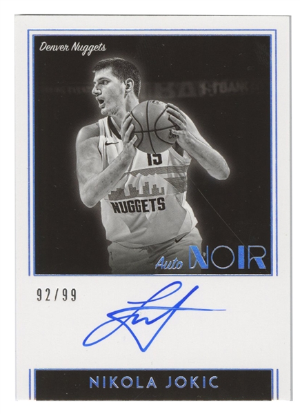 2018-19 Noir #NBW-NJK Nikola Jokic Autograph (#92/99)