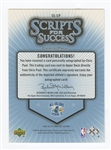 2005 Upper Deck SP #SS-CP Chris Paul Scripts For Success Rookie Auto (#110/200)