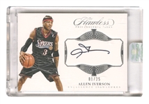 2016-17 Flawless #EX-AIV Allen Iverson Flawless Autographs Silver (#01/25)