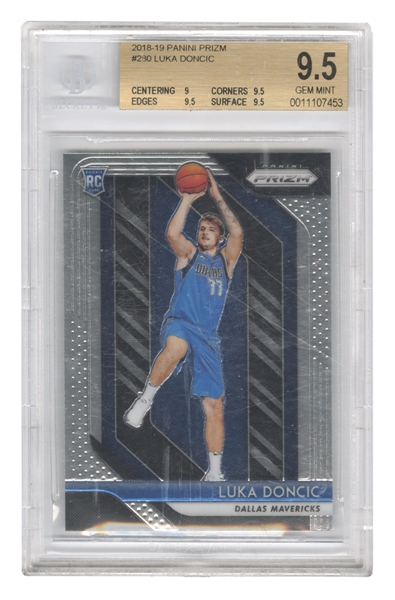 2018-19 Prizm #280 Luka Doncic Rookie Card BGS 9.5
