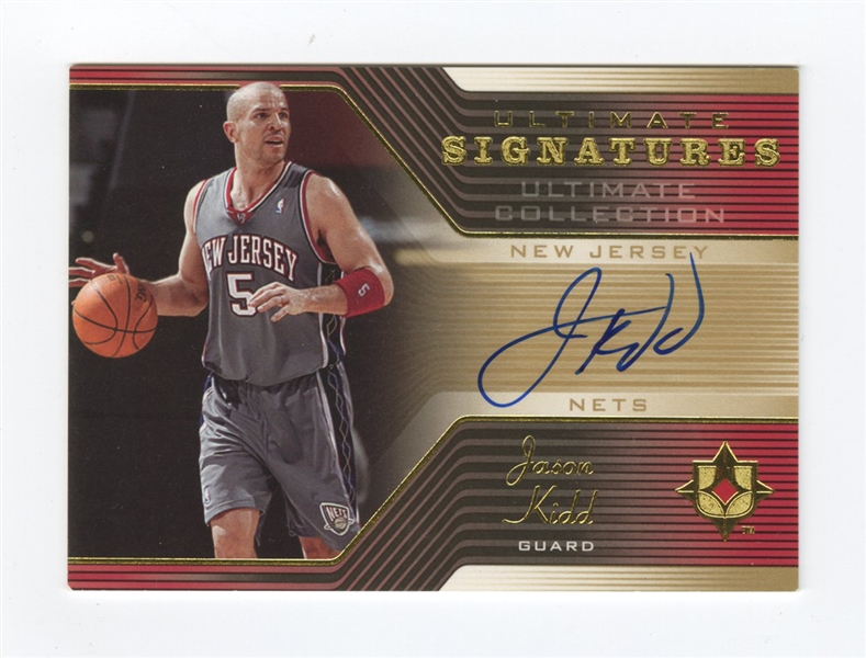 2004-05 UD Ultimate Collection #US-JK Jason Kidd Ultimate Signatures 