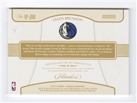 2018-19 Flawless #SP-JBR Jalen Brunson Horizontal RPA Silver (#01/25)
