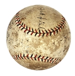 Babe Ruth Home Run Baseball #189 Only Mears Authenticated Home Run Baseball Hit Against Walter Johnson Dated 8/29/1922 (MEARS)