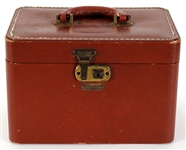 Judy Garland Owned & Used Brown Leather Make-Up Case