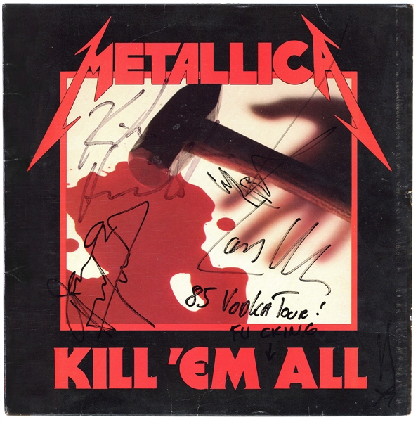 Metallica Band Signed “Kill ‘Em All” Album (JSA & REAL)