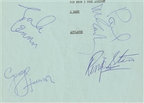 The Beatles 1964 Signed Lyric Sheet For “A Hard Day’s Night” (Caiazzo)
