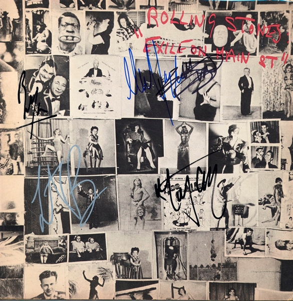 The Rolling Stones Band Signed “Exile on Main St.” Album (REAL)