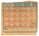 John Lennon Incredible 1969 9X Signed & Handwritten Disc Magazine Valentine's Day Questionnaire with Handwritten Beatles Song Titles! (JSA & Caiazzo)