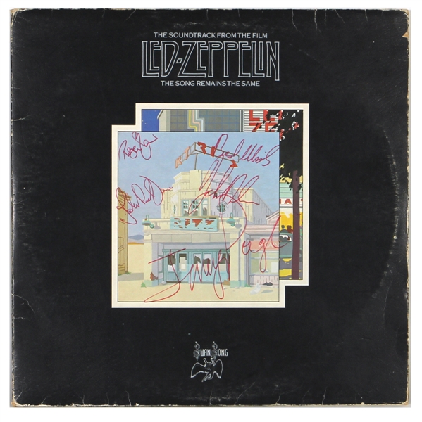 Led Zeppelin Band Signed “The Song Remains The Same” Album with Bonham Signing for Jimmy Page (JSA)