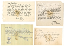 Kiss Original Four Handwritten Letters Featured in the Album KISS ALIVE! (JSA & REAL)