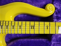 Prince Owned & Stage Played Yellow Schecter Cloud Guitar