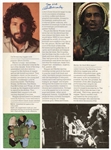 Bob Marley Signed Magazine Page (JSA)