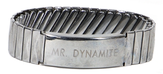 James Brown Owned & Worn “Mr. Dynamite” Silver Bracelet