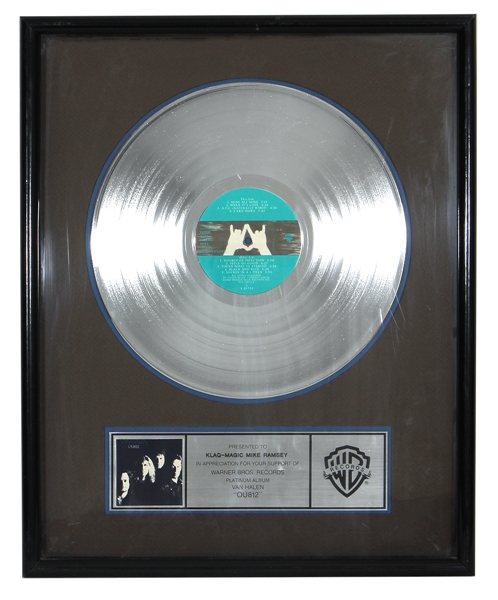 Van Halen “OU812” Warner Brothers Record Award (Magic Mike Collection)