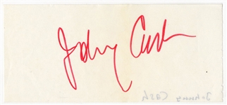 Johnny Cash Signed Cut (REAL)