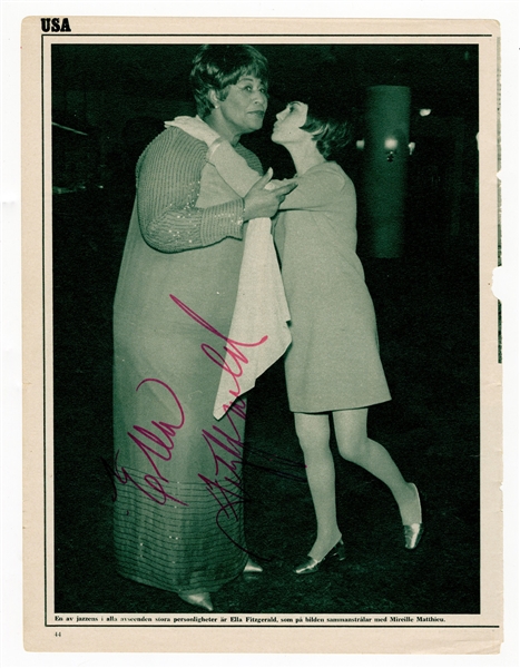 Ella Fitzgerald Signed Oversized Magazine Photograph (REAL)