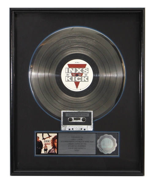 INXS “Kick” Original RIAA Platinum Record Award (Judy Libow Collection)