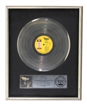 The Honeydrippers "Volume I" Original RIAA Platinum Record Award (Judy Libow Collection)