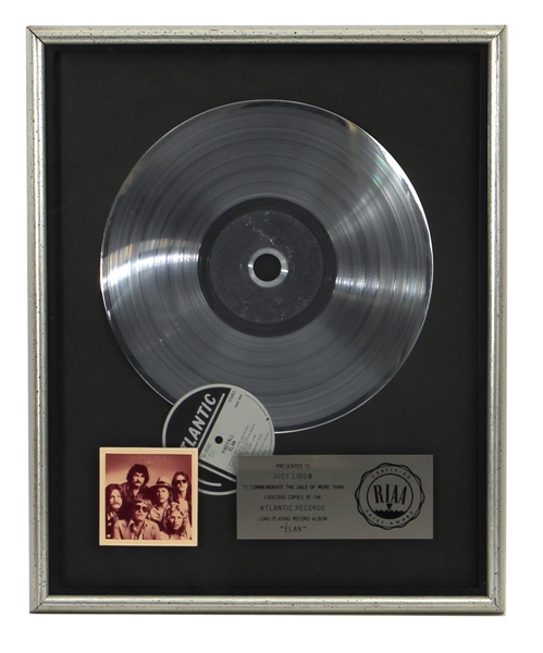 Firefall “Elan” Original RIAA Platinum Record Award (Judy Libow Collection)