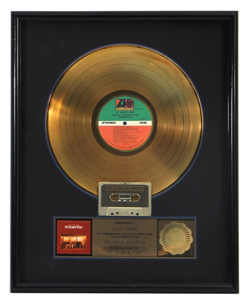 St. Elmo’s Fire “St. Elmo’s Fire” Original RIAA Gold Record Award (Judy Libow Collection)