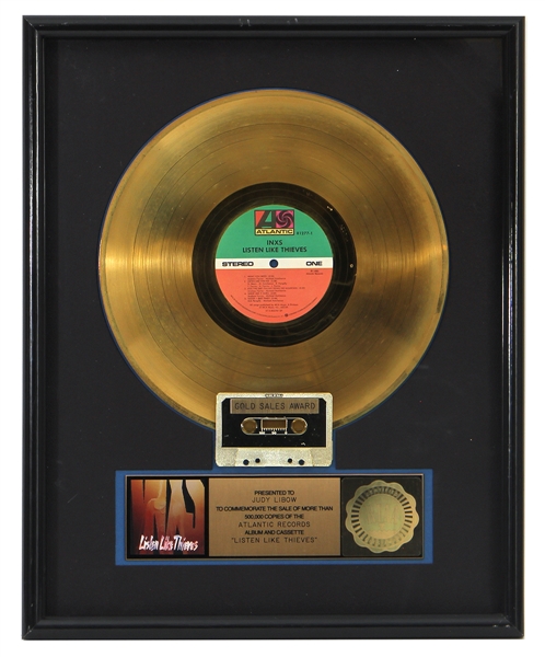 INXS “Listen Like Thieves” Original RIAA Gold Record Award (Judy Libow Collection)