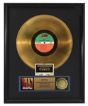 INXS “Listen Like Thieves” Original RIAA Gold Record Award (Judy Libow Collection)