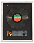 Genesis “Genesis” Original RIAA Platinum Sales Award (Judy Libow Collection)