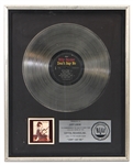 Billy Squier “Dont Say No” Original RIAA Platinum Record Award (Judy Libow Collection)