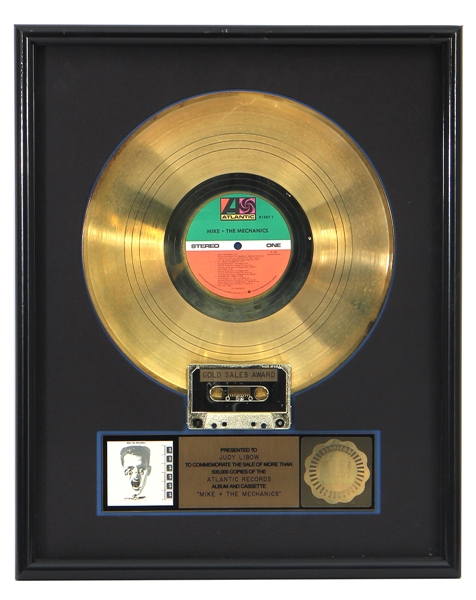 Mike + The Mechanics “Mike + The Mechanics” Original RIAA Gold Record Award (Judy Libow Collection)