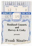Frank Sinatra 10/19/1979 Concert Ticket