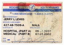 Jerry Lee Lewis Signed Health Insurance Card