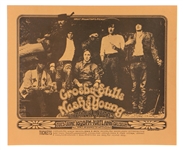 Crosby, Stills, Nash & Young 1970 Portland Coliseum Original Concert Poster