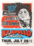 James Brown Signed Large Apollo Theatre Reproduction Poster