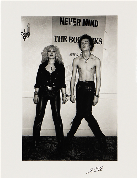 Sex Pistols "Sid and Nancy" Original Steve Emberton Signed 16x20 Photograph