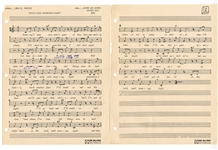 Jerry Lee Lewis "Cold Cold Morning Light" Hand-Annotated Music Score & Songwriters Agreement