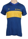 Diego Maradona Historic Multiple Match Worn Boca Juniors Jersey 10/11/1981 Over 2 Goals Scored (MEARS)